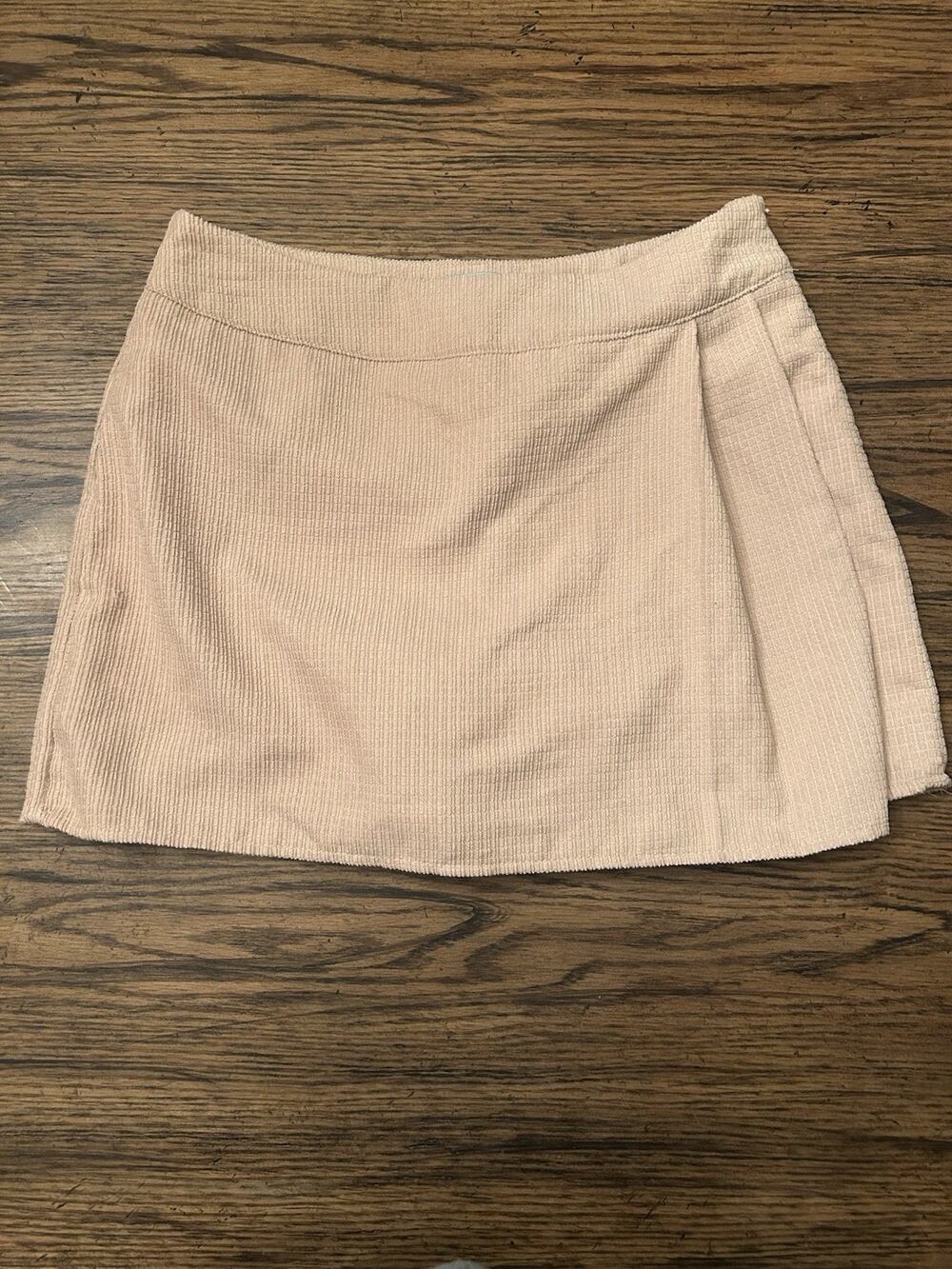 She + Sky Corduroy Pleated Mini Skort Sz Small Summer Everyday Pink